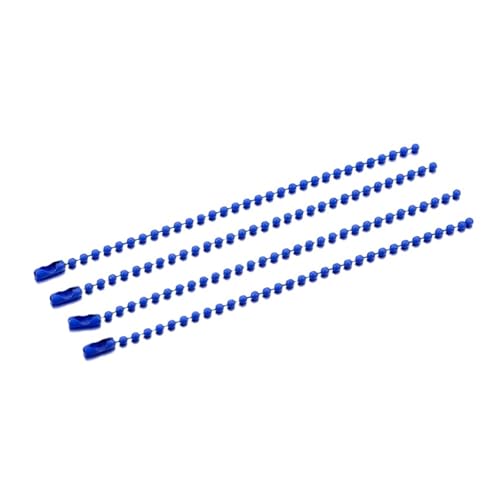 FonHNDG 20/40/60/80 Stück Kugelperlenketten passend for Schlüsselanhänger/Puppen/Label-Handanhänger-Anschluss for DIY-Armband-Schmuckherstellung für Halsketten, Armbänder(Blue,20PCS) von FonHNDG