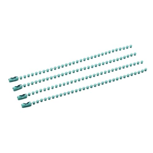 FonHNDG 20/40/60/80 Stück Kugelperlenketten passend for Schlüsselanhänger/Puppen/Label-Handanhänger-Anschluss for DIY-Armband-Schmuckherstellung für Halsketten, Armbänder(Lake Green,60PCS) von FonHNDG