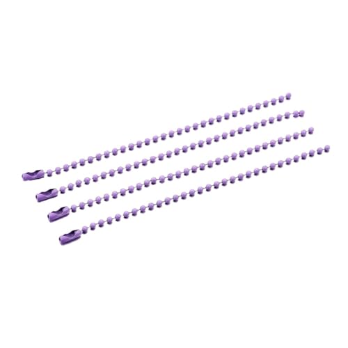 FonHNDG 20/40/60/80 Stück Kugelperlenketten passend for Schlüsselanhänger/Puppen/Label-Handanhänger-Anschluss for DIY-Armband-Schmuckherstellung für Halsketten, Armbänder(Purple,20PCS) von FonHNDG