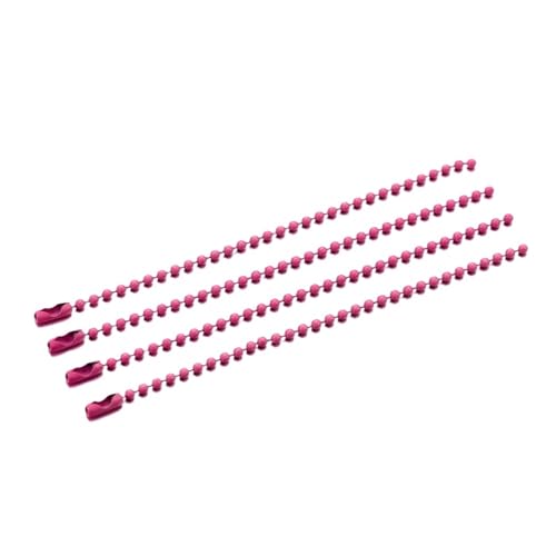 FonHNDG 20/40/60/80 Stück Kugelperlenketten passend for Schlüsselanhänger/Puppen/Label-Handanhänger-Anschluss for DIY-Armband-Schmuckherstellung für Halsketten, Armbänder(Rose,20PCS) von FonHNDG