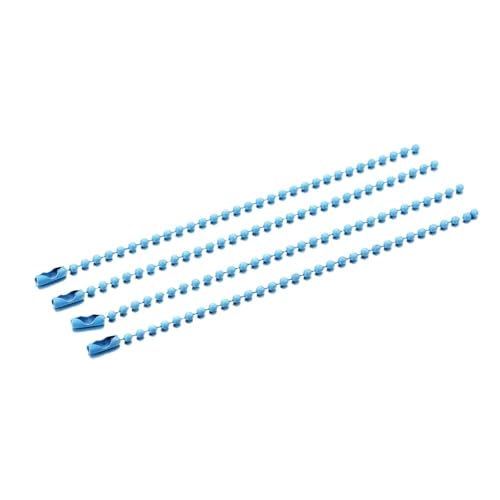 FonHNDG 20/40/60/80 Stück Kugelperlenketten passend for Schlüsselanhänger/Puppen/Label-Handanhänger-Anschluss for DIY-Armband-Schmuckherstellung für Halsketten, Armbänder(Sky Blue,20PCS) von FonHNDG