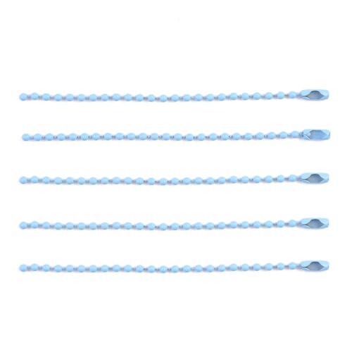 FonHNDG 20/40 Stück Perlenketten passend for Schlüsselanhänger/Puppen/Label-Handanhänger-Anschluss, Backfarbe for Schmuckherstellung, Zubehör, DIY-Armbänder für Halsketten, Armbänder(Blue,40pcs Lot) von FonHNDG