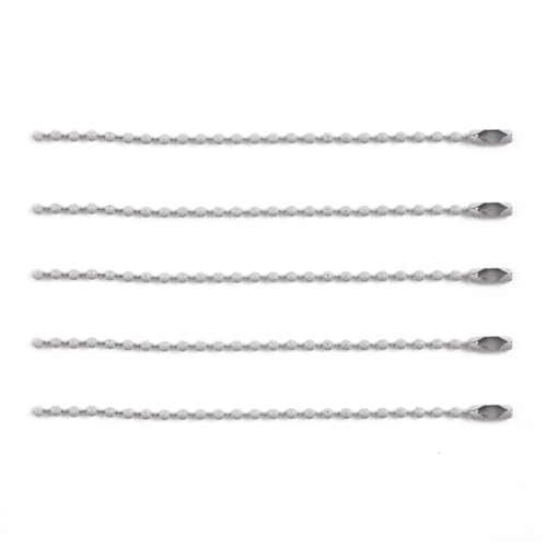FonHNDG 20/40 Stück Perlenketten passend for Schlüsselanhänger/Puppen/Label-Handanhänger-Anschluss, Backfarbe for Schmuckherstellung, Zubehör, DIY-Armbänder für Halsketten, Armbänder(Gray,60pcs Lot) von FonHNDG