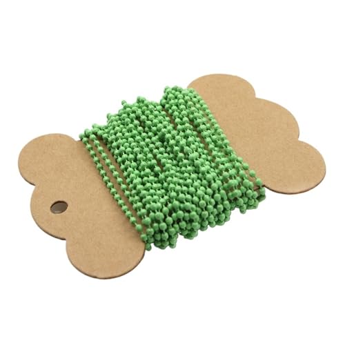 FonHNDG 5 Meter/Los 2,4 Mm Kugel-Perlen-Halskettenkette Mit Verbindungsverschluss, Metall-Kugelperlenkette for Schlüsselanhänger, DIY-Halskette, Schmuckherstellung für Halsketten, Armbänder(Green) FonHNDG 5 Meter/Los 2,4 Mm Kugel-Perlen-Halskettenkette Mit Verbindungsverschluss, Metall-Kugelperlenkette for Schlüsselanhänger, DIY-Halskette, Schmuckherstellung für Halsketten, Armbänder(Green) von FonHNDG