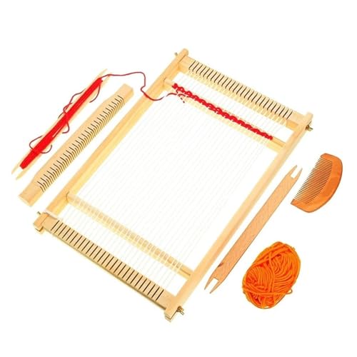 FonHNDG Holz Gobelin Webstuhl Kit Webstühle Handgestrickte Maschine DIY Woven Set Nähmaschine Home Winken Zubehör Handgemachte Haken für Kissen, Wandteppich FonHNDG Holz Gobelin Webstuhl Kit Webstühle Handgestrickte Maschine DIY Woven Set Nähmaschine Home Winken Zubehör Handgemachte Haken für Kissen, Wandteppich von FonHNDG