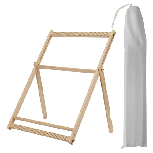 FonHNDG Webstuhl aus Holz, extragroß, DIY-Web- und Strickwerkzeug-Set for Wandteppiche, Kunsthandwerk for Anfänger, 70 x 50 cm für Kissen, Wandteppich FonHNDG Webstuhl aus Holz, extragroß, DIY-Web- und Strickwerkzeug-Set for Wandteppiche, Kunsthandwerk for Anfänger, 70 x 50 cm für Kissen, Wandteppich von FonHNDG