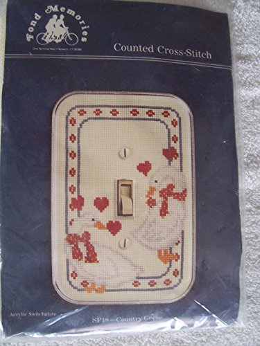 Fond Memories Counted Cross Stitch acrylic switchplate kit, Country Geese by Fond Memories Fond Memories Counted Cross Stitch acrylic switchplate kit, Country Geese by Fond Memories von Fond Memories