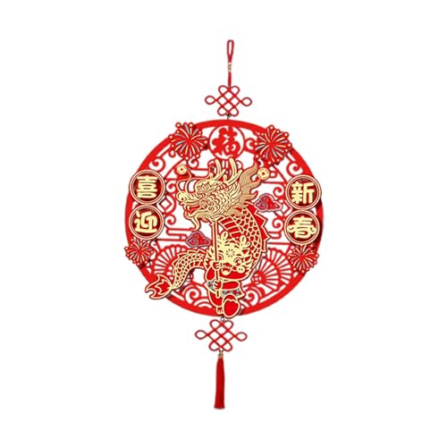 Fonowx Chinesische Neujahrsdekoration, Frühlingsfest, hängende Verzierung, Motto-Party, Heimdekoration, traditionelles Mondneujahr für den Urlaub von Fonowx