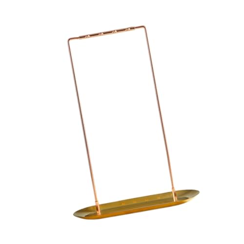 Fonowx Kalligrafie Bürstenhalter, Organizer für Halsketten und Windspiele im Innenraum, Rose Gold A von Fonowx