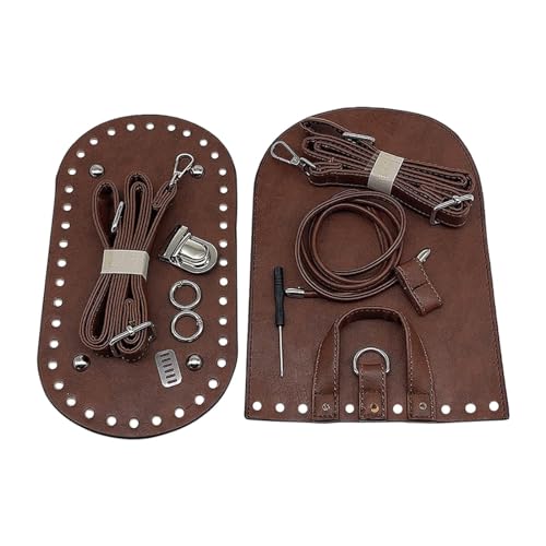 Fonowx Taschenboden zum Häkeln, PU Leder Boden Tasche Häkeln mit Löchern, Taschenzubehör zum Nähen mit Tasche Twist Lock Taschenriemen für Häkeltaschen DIY Rucksack Taschen Strickbeutel, Kaffee Fonowx Taschenboden zum Häkeln, PU Leder Boden Tasche Häkeln mit Löchern, Taschenzubehör zum Nähen mit Tasche Twist Lock Taschenriemen für Häkeltaschen DIY Rucksack Taschen Strickbeutel, Kaffee von Fonowx