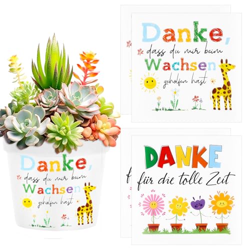 4 Stück Aufkleber Danke Aass du Mir Beim Wachsen Geholfen Hast Danke Aufkleber für Blumentopf Abschiedsgeschenk Erzieherin Kindergarten Abschiedsgeschenk, Erzieherin Geschenk 4 Stück Aufkleber Danke Aass du Mir Beim Wachsen Geholfen Hast Danke Aufkleber für Blumentopf Abschiedsgeschenk Erzieherin Kindergarten Abschiedsgeschenk, Erzieherin Geschenk von Fonyet