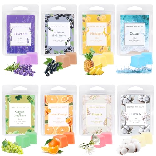 Duftwachs für Duftlampe 8 Düfte Duftwachs Wax Melts Sojawachs Scentsy Duftwachs, Duftlampe Wachs für Hochzeiten, Geburtstag, Valentinstag, Weihnachten (B) von Fonyet