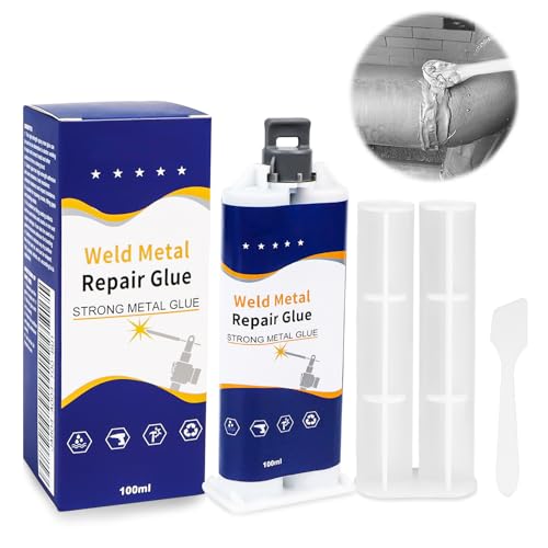Hochfest Metallkleber Sekundenkleber Extra Stark Metallkleber Hitzebeständig 100ml Flüssigmetall Kleber 2 komponenten kleber für metall, Holz, Keramik usw Hochfest Metallkleber Sekundenkleber Extra Stark Metallkleber Hitzebeständig 100ml Flüssigmetall Kleber 2 komponenten kleber für metall, Holz, Keramik usw von Fonyet
