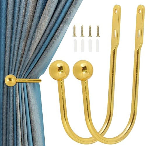 Fonyiunce 2 Stück Vorhang-Raffhalter, Metall Vorhang Raffhalter, U-förmige Vorhang-Wandhaken, Retro-Vorhangbänder, Wandhalterung, Vorhanghalter, für Wohnzimmer Schlafzimmer Esszimmer Bäder Fonyiunce 2 Stück Vorhang-Raffhalter, Metall Vorhang Raffhalter, U-förmige Vorhang-Wandhaken, Retro-Vorhangbänder, Wandhalterung, Vorhanghalter, für Wohnzimmer Schlafzimmer Esszimmer Bäder von Fonyiunce