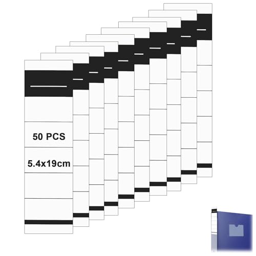 Fonyiunce 50 Stück Ordnerrücken Selbstklebend, 19×5.4cm, Ordner Aufkleber Rücken Breit, Ordner Etiketten Selbstklebend, Ordner Etiketten, Ordnerrücken zum Einstecken, für Büro, Bibliothek, Archivieru Fonyiunce 50 Stück Ordnerrücken Selbstklebend, 19×5.4cm, Ordner Aufkleber Rücken Breit, Ordner Etiketten Selbstklebend, Ordner Etiketten, Ordnerrücken zum Einstecken, für Büro, Bibliothek, Archivieru von Fonyiunce