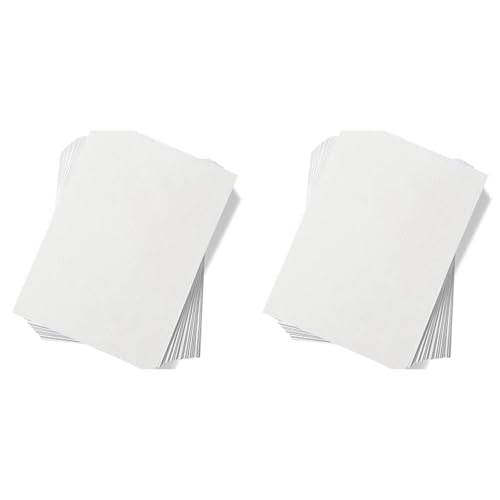 Foollusiie 120 Blatt Aquarellpapier, Kaltgepresstes 50% Baumwolle und 140 Pfund / 300 G/M² Säurefreies Weißes Großpapier (10,63 X 7,68) von Foollusiie