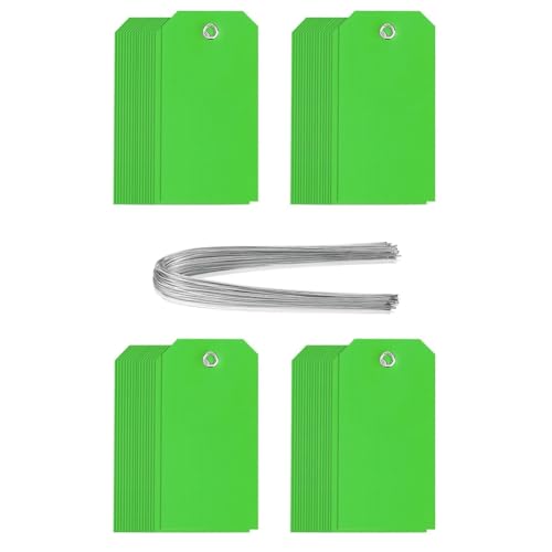 Foollusiie 200pcs Plastik -Versandschilds mit Draht Langlebig, Wasserdicht, Leer und Schriftlich für Geräte -Autoteile Garage Aufbewahrung für Außengepäckinventarregal Grün Grün Foollusiie 200pcs Plastik -Versandschilds mit Draht Langlebig, Wasserdicht, Leer und Schriftlich für Geräte -Autoteile Garage Aufbewahrung für Außengepäckinventarregal Grün Grün von Foollusiie