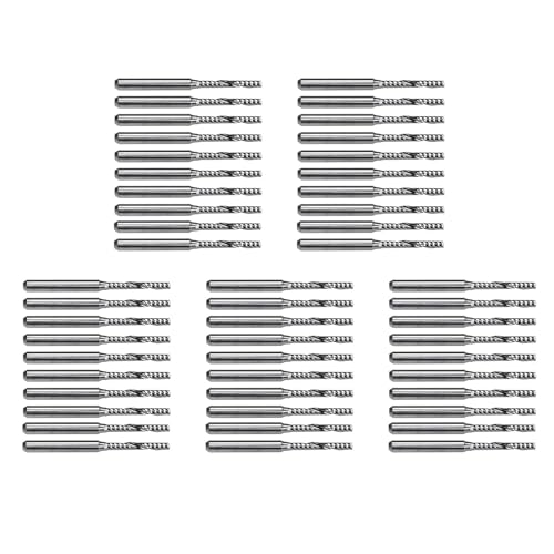 Foollusiie 50 Stück 2 mm X 15 mm Hartmetall-Schaftfräser mit Einzelnut für Graviermaschine Foollusiie 50 Stück 2 mm X 15 mm Hartmetall-Schaftfräser mit Einzelnut für Graviermaschine von Foollusiie