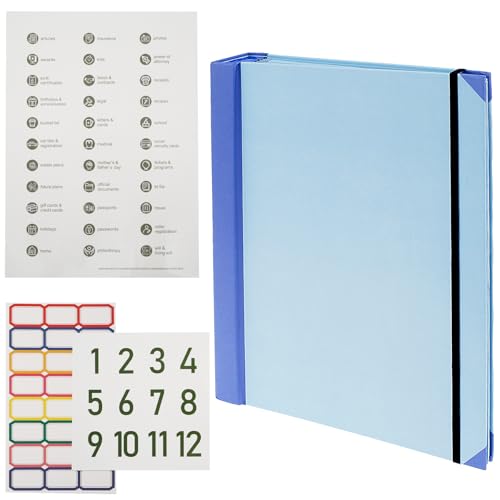 Fächermappe, wiederverwendbar, Akkordeon-Ordner, A4-Dokumenten-Ordner, Dokumenten-Organizer mit Aufklebern, Mehrzweck-Aktenordner für Arbeit, Büro, Schule, Zuhause Fächermappe, wiederverwendbar, Akkordeon-Ordner, A4-Dokumenten-Ordner, Dokumenten-Organizer mit Aufklebern, Mehrzweck-Aktenordner für Arbeit, Büro, Schule, Zuhause von Foppla