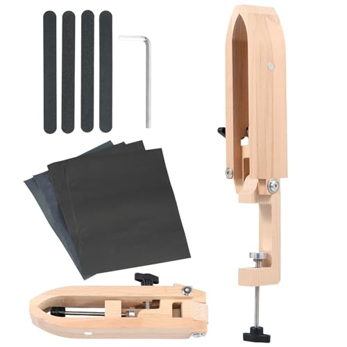 Foppla Näh-Pony, Buchenholz-Leder-Pony, faltbarer Tisch-Desktop-Näh-Pony, Pferdeklemme, verstellbares Leder-Näh-Pony, professionelle Lederarbeitswerkzeuge von Foppla
