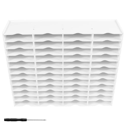 Stempelkissenhalter, Farbaufbewahrungsregal, Handy-Aufbewahrungsbox, Mini-Archiv-Tintenkissenablage, wasserdichter Stempelkissen-Organizer für Bastelbedarf (48 Zellen) von Foppla