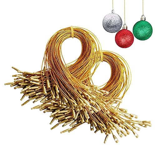 100 Pcs Weihnachtsschnur Gold Silber -Faden -Twist -Krawatten Schnappverschluss Für Schmuckkabel DIY Craft String Faden Und Packschnur von Fopytu
