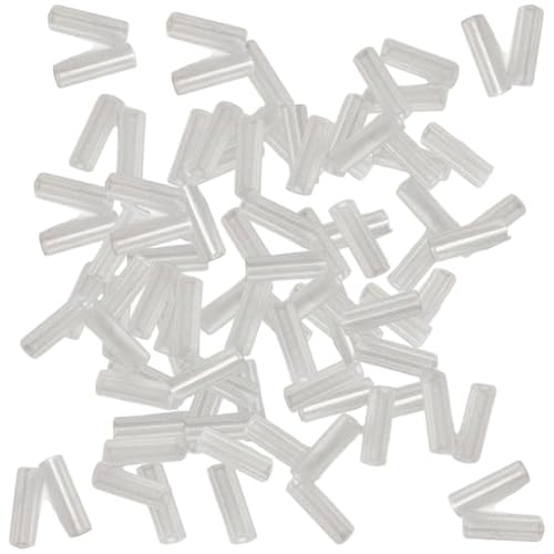 Fopytu 100 Stück Acryl-anhänger-schlüsselanhänger-schutzhüllen, Anti-Drop-perlenketten Für Fotokartenhalter, Schlüsselanhänger, Peripheriezubehör von Fopytu