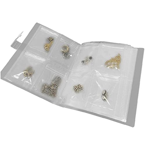 Fopytu 160 Gitter transparentes Schmuck-Aufbewahrungsbuch, Ohrring-Organizer-Buch, verdicken Schmuckbeutel, tragbare Reise-Ohrringe, Antioxidations-Aufbewahrungsbeutel Fopytu 160 Gitter transparentes Schmuck-Aufbewahrungsbuch, Ohrring-Organizer-Buch, verdicken Schmuckbeutel, tragbare Reise-Ohrringe, Antioxidations-Aufbewahrungsbeutel von Fopytu