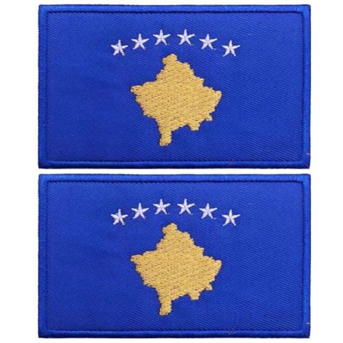 Fopytu 2 Pcs Kosovo -flaggenflecken Bestickte Taktische Moral Applique Bügeleisen Beim Nähen Auf Emblem -Patch Armband Stickerei Fopytu 2 Pcs Kosovo -flaggenflecken Bestickte Taktische Moral Applique Bügeleisen Beim Nähen Auf Emblem -Patch Armband Stickerei von Fopytu