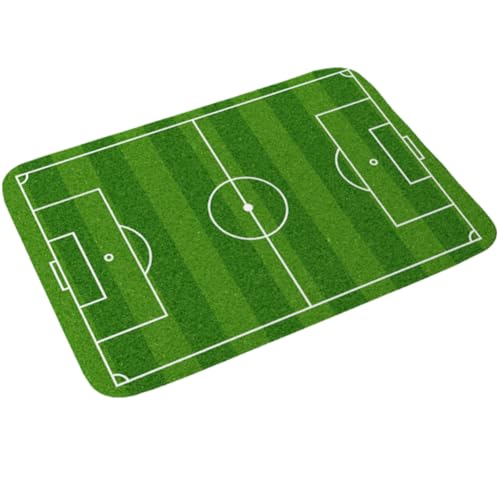 Fopytu Fußballfeld Teppich, Fußballfeld Kinder Spielteppich, Spielen Sie Für Jungen Mädchen, Wohnkultur, Sportsthema Room Toormat Fopytu Fußballfeld Teppich, Fußballfeld Kinder Spielteppich, Spielen Sie Für Jungen Mädchen, Wohnkultur, Sportsthema Room Toormat von Fopytu