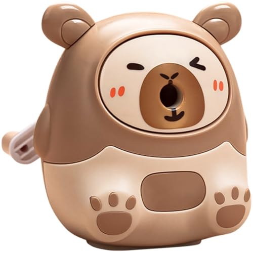 Fopytu Manueller Bleistiftspitzer, Bleistiftspitzer in Capybara-Form, Schreibtisch-bleistiftschneider, Büro-schultischspitzer, Schreibwaren von Fopytu