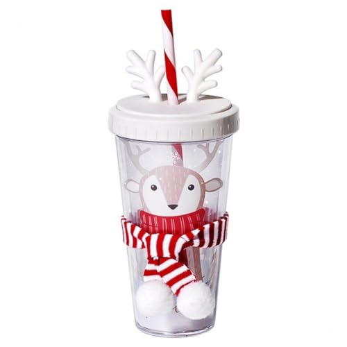 Fopytu Plastik Weihnachten Strohbecher Deckung Doppelwand Ice Cup Bubble Tea Wasserflasche Wiederverwendbare Getränke Süßes Fopytu Plastik Weihnachten Strohbecher Deckung Doppelwand Ice Cup Bubble Tea Wasserflasche Wiederverwendbare Getränke Süßes von Fopytu