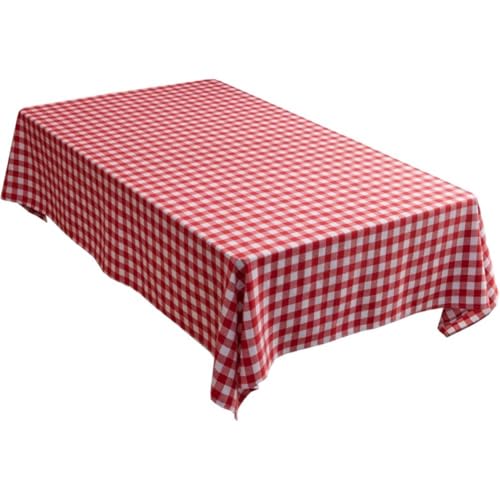 Fopytu Rot Weiß Plaid Tisch Tuch Weihnachten Tischdecke Rechteck Tischdecke Karierten Esstisch Abdeckung Für Picknick Hause Kaminsims Mesa von Fopytu