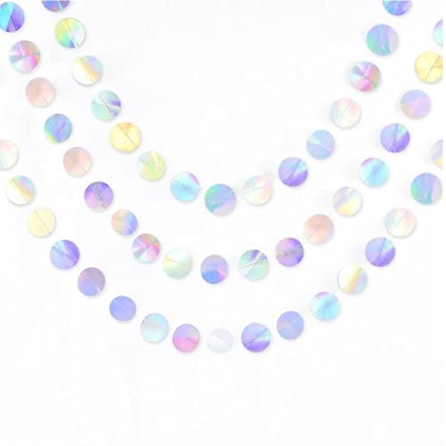 Fopytu Schillerner Runde Bannerflagge Metallic Holographic Paper Pennant Bunting Garland Für Geburtstag Hochzeit Babyparty Party Dekorationen Fopytu Schillerner Runde Bannerflagge Metallic Holographic Paper Pennant Bunting Garland Für Geburtstag Hochzeit Babyparty Party Dekorationen von Fopytu
