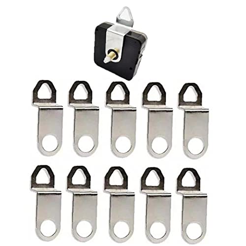 Fopytu Taktbewegungshaken, 10 Pcs Ersatzquarz -Metall -takt -kleiderbügel, Passt Alle Standard -quarzbewegungen an von Fopytu