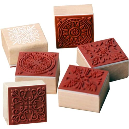 Holzstempel Stempel 6pcs Blumenspitzenmuster Stempel Dekorative Holzstempel Für DIY -bastelkarte Und Scrapbooking Holzstempel Stempel 6pcs Blumenspitzenmuster Stempel Dekorative Holzstempel Für DIY -bastelkarte Und Scrapbooking von Fopytu