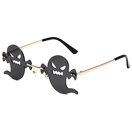 Lustige Randlose Geister -Sonnenbrille Für Frauen Männer Roman Ghost Sun Brille Halloween Cosplay Party Brille Uv Schutz Lustige Randlose Geister -Sonnenbrille Für Frauen Männer Roman Ghost Sun Brille Halloween Cosplay Party Brille Uv Schutz von Fopytu