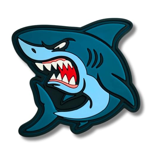 Aufnäher für Rucksack, Militär, Hai, PVC, taktischer Rucksack, Cross-Training, Zubehör, Rucksack und Westen – PVC-Patch Shark von Foratos