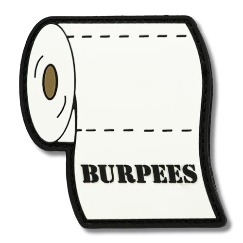 Patches Klett - PVC Patch für taktische Rucksäcke und Westen Cross Training und Fitnessstudio - Aufnäher mit Klettverschluss - Militär Patch Klett - Burpees Klopapier geprägter Klettaufnäher Zubehör Patches Klett - PVC Patch für taktische Rucksäcke und Westen Cross Training und Fitnessstudio - Aufnäher mit Klettverschluss - Militär Patch Klett - Burpees Klopapier geprägter Klettaufnäher Zubehör von Foratos