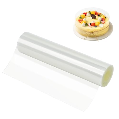 Forbabe Tortenrandfolie 15cm Hoch, Transparent PET Tortenfolie Wiederverwendbar Tortenring Folie 10m Torten Folie Rolle für Herstellung von Kuchen Mousse Gebäck Schokolade Dessertringe Forbabe Tortenrandfolie 15cm Hoch, Transparent PET Tortenfolie Wiederverwendbar Tortenring Folie 10m Torten Folie Rolle für Herstellung von Kuchen Mousse Gebäck Schokolade Dessertringe von Forbabe