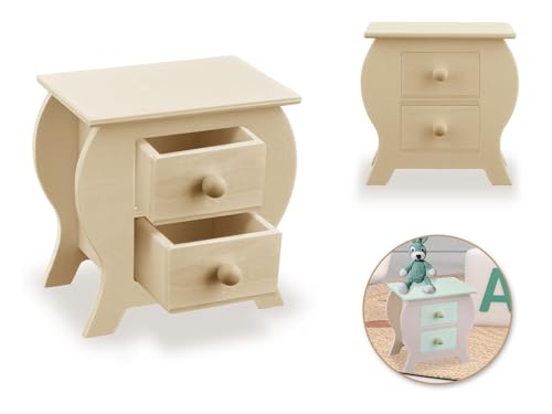 Multicraft Mini DIY Kommode Schubladen Holz Handwerk 9,9 cm Höhe von Forever in Time