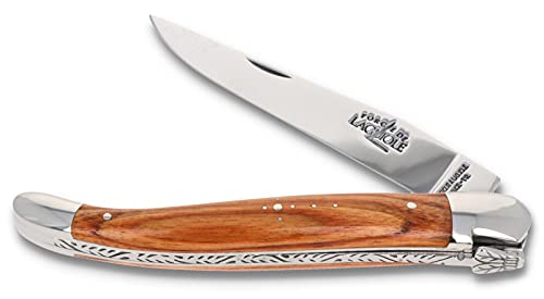 Forge De Laguiole Taschenmesser - 12 cm - Griffschalen Rosenholz - Klinge 10 cm glänzend - Backen glänzend - Messer Frankreich Forge De Laguiole Taschenmesser - 12 cm - Griffschalen Rosenholz - Klinge 10 cm glänzend - Backen glänzend - Messer Frankreich von Forge De Laguiole