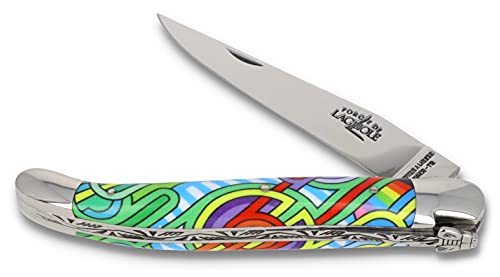 Forge de Laguiole Taschenmesser SEIZE ANTA - 11 cm Griff Acryl - Klinge 9 cm und Backen glänzend - Messer Frankreich von Forge De Laguiole