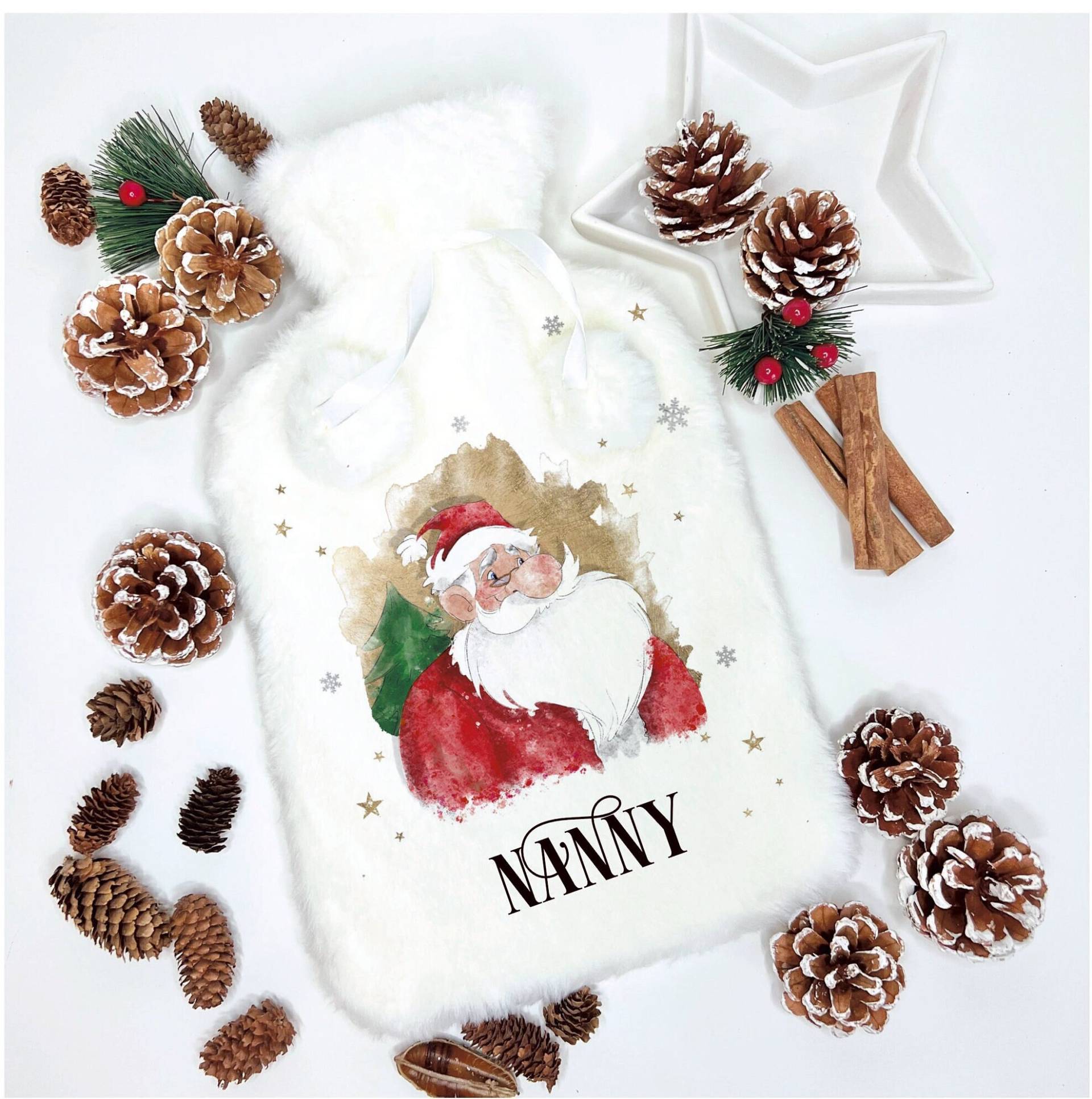 Flauschige Weihnachtsmann Wärmflasche, Personalisierte Geschenk, Wärmflasche Flauschige Weihnachtsmann Wärmflasche, Personalisierte Geschenk, Wärmflasche von Forgetmeknotwales