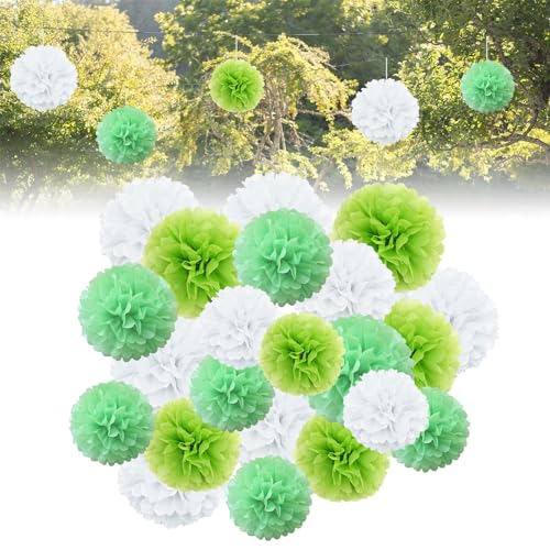 Forhandy 30 Stück Hochzeitsdeko Seidenpapier Pompons Grün, Papier Pompons Deko für Hochzeit Geburtstag Gartenparty Deko Forhandy 30 Stück Hochzeitsdeko Seidenpapier Pompons Grün, Papier Pompons Deko für Hochzeit Geburtstag Gartenparty Deko von Forhandy