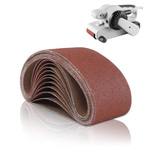 Forhandy Schleifbänder 75x533 mm, 15 Stück Gewebe Schleifbänder Schleifband Set je 3 x Korn 80/120/150/240/400 Kompatibel für Bandschleifer Schleifbänder zum Schleifen Feilen Schärfen und Entrosten Forhandy Schleifbänder 75x533 mm, 15 Stück Gewebe Schleifbänder Schleifband Set je 3 x Korn 80/120/150/240/400 Kompatibel für Bandschleifer Schleifbänder zum Schleifen Feilen Schärfen und Entrosten von Forhandy