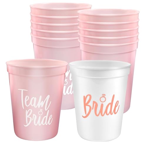 12 Stück Braut und Team Braut Tassen,JGA Deko Becher,450 ml Bride Tribe Cups, Rosa und Weiß Bachelorette Party Cups für Bridal Shower, Junggesellenabschied Party, Verlobungsfeier 12 Stück Braut und Team Braut Tassen,JGA Deko Becher,450 ml Bride Tribe Cups, Rosa und Weiß Bachelorette Party Cups für Bridal Shower, Junggesellenabschied Party, Verlobungsfeier von Forhome