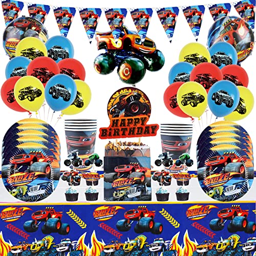 Forhome 88 PCS Monster Trucks Kindergeburtstag Deko, Monster Trucks Partyzubehör Birthday Theme Geschirr Set zum Gehören Teller Tassen Tischdecke ist wiederverwendbar, Monster Trucks Geburtstag Deko Forhome 88 PCS Monster Trucks Kindergeburtstag Deko, Monster Trucks Partyzubehör Birthday Theme Geschirr Set zum Gehören Teller Tassen Tischdecke ist wiederverwendbar, Monster Trucks Geburtstag Deko von Forhome