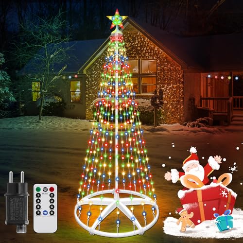 Forlivese 312 LED Weihnachtsbaum Kegelform, 4 Farbvarianten 8 Modi Tannenbaum Lichterbaum Weihnachtsdeko, Fernsteuerung Lichterkette Weihnachtsbaum für Garten Balkon Weihnachtsdeko Aussen Forlivese 312 LED Weihnachtsbaum Kegelform, 4 Farbvarianten 8 Modi Tannenbaum Lichterbaum Weihnachtsdeko, Fernsteuerung Lichterkette Weihnachtsbaum für Garten Balkon Weihnachtsdeko Aussen von Forlivese
