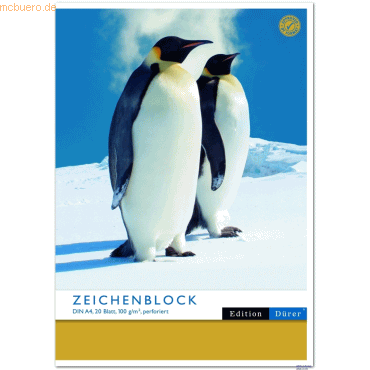 10 x Format-X Zeichenblock A4 100g/qm perforiert weiß 20 Blatt von Format-X